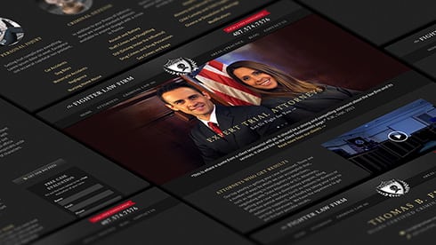 new fighter law website design