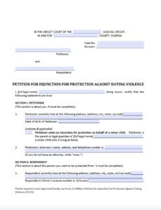 Dating Violence Form