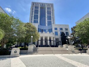 Exterior of the Orange County Courthouse Tower