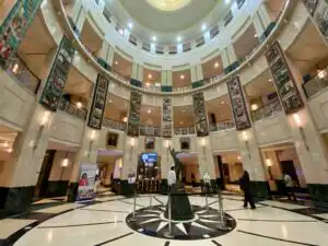 Inside the Orange County Courthouse rotunda in Orlando, Florida