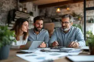 Kissimmee family law attorney meeting with client in Osceola County