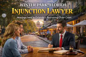Winter Park injunction lawyer helping clients prepare for restraining order hearings