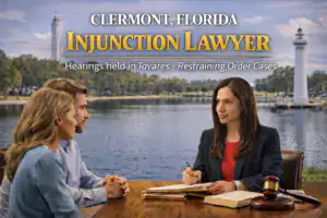 Clermont injunction lawyer helping clients prepare for restraining order hearings