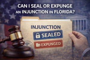 can i seal or expunge an injunction in florida