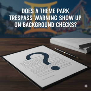 Does a Theme Park Trespass Warning Show Up on Background Checks?